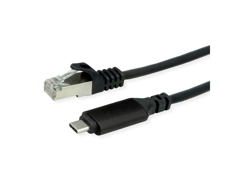 Roline USB 3.2 Gen 2 Type-c a Gigabit Ethernet Cable Convertidor Black 2M