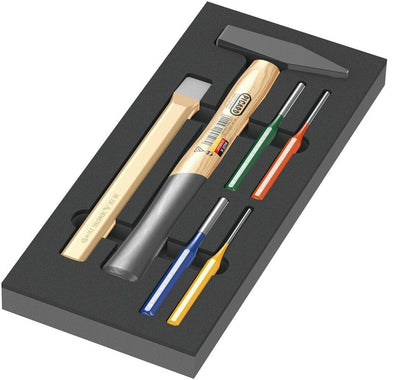 Wera 9782 Set Of Martillos With Inserto Espuma 1, 6 Pieces Black/Grey Inserto Espuma Carro Workshop — image 1
