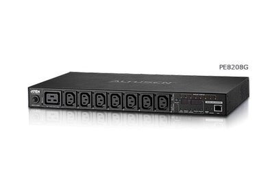 Aten Pdu (power Distribution Unit) 8-PORT Intelligent 1U Eco Unit Distribución Power Smart Eco Pdu 8 Pue — image 1
