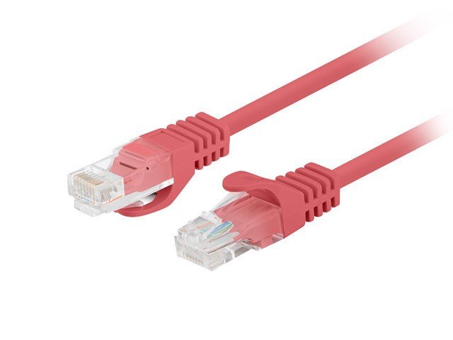 Lanberg Cable Network CAT.6 UTP 0.5M Red 10-PACK