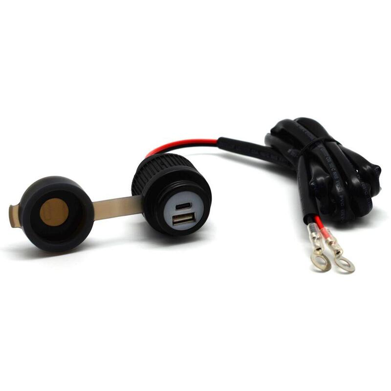 Albrecht Duo USB a + C Steckdose Motorrad 12/24V