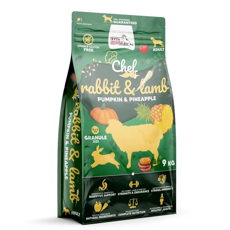 Syta Micha Alimento Seco Perros Chef Rabbit, Lamb With Pumpkin And Pineapple 9KG