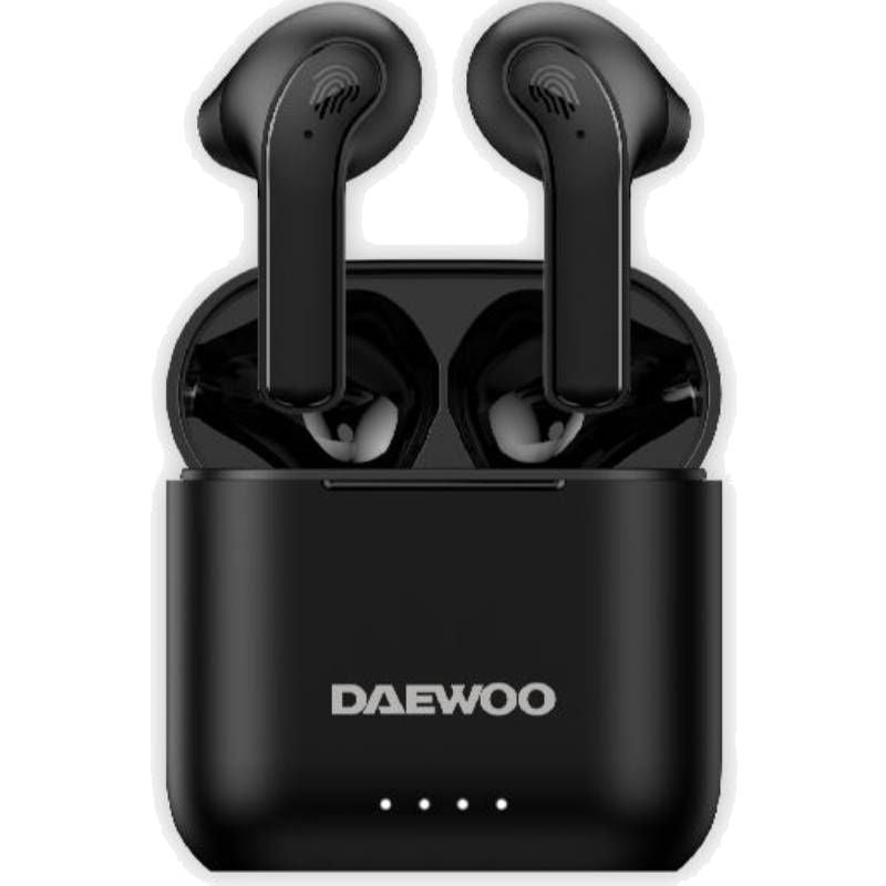 Daewoo Headphones Bluetooth DW2020 With Case Charging Battery Life 5H Black