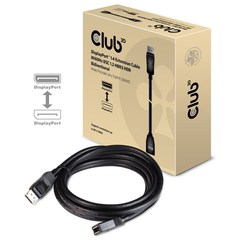 CLUB3D CAC-1023 3M DisplayPort Black