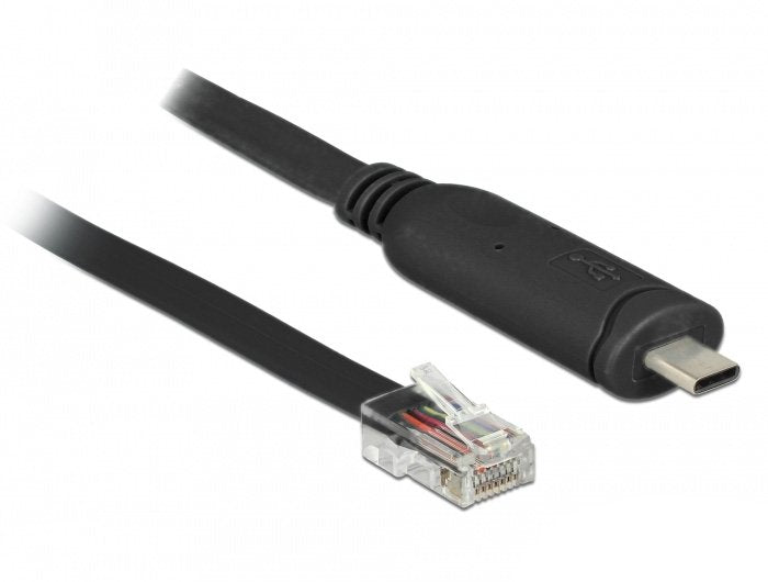 Delock Adapter USB 2.0 Typ-c Male 1 X Seriell RS-232 RJ45 Male 2,0M