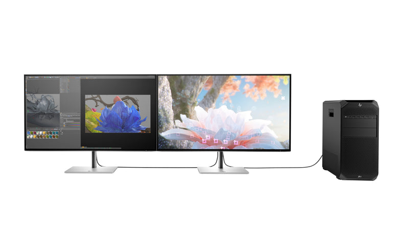 HP Monitor Profesional Serie 7 Pro 31.5' 4K Multimedia Ajustable Alto Plata
