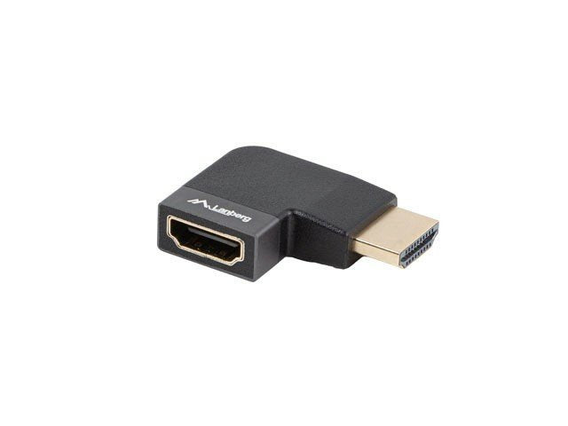 Lanberg Adapter 8K Hdmi(m) a Hdmi(h) Angulo Derecha Aluminium Silver