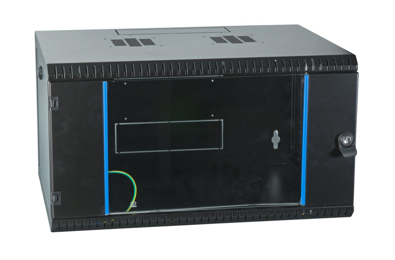 Cabinet Rack Efb Wall 19, 6U, Fixed Piece RAL9005, Depth 450MM