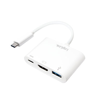 Logilink Converter USB 3.1 Type-c a HDMI + Usb, With Port Charging UA0258 — image 1