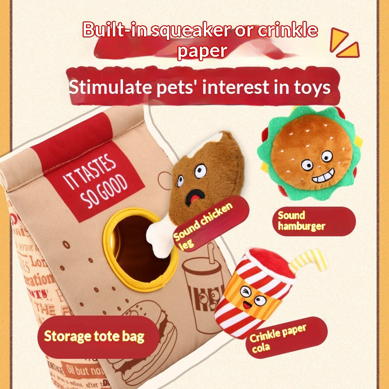 Taotaole Education Plush Dog Toy Delicious Digging
