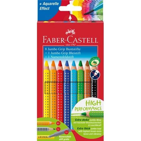 Emuche Promocional Pencils Colours Faber-camell Jumbo Grip 8 + 1 + 1 — image 1