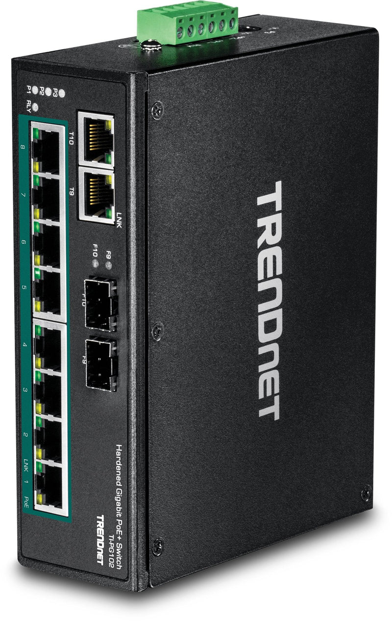 Trendnet TI-PG102 Switch No Administrado Gigabit Ethernet (10/100/1000) Black Energía Sobre Ethernet (PoE)