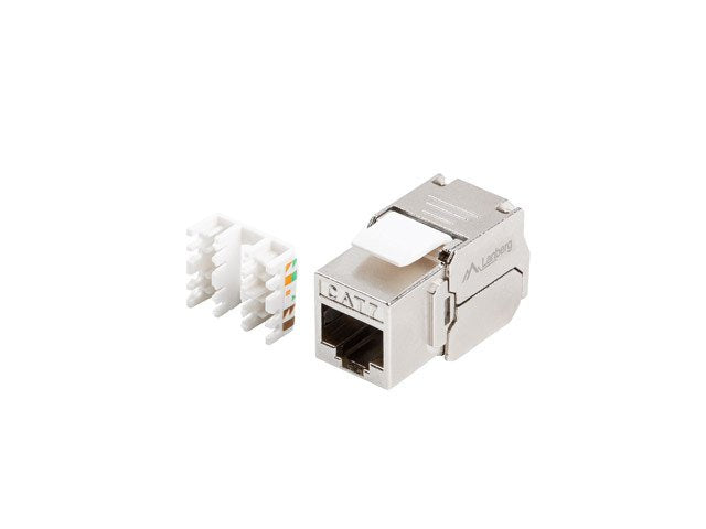Lanberg Módulo Without Tools Keystone RJ45 180 Grados. FTP CAT.7