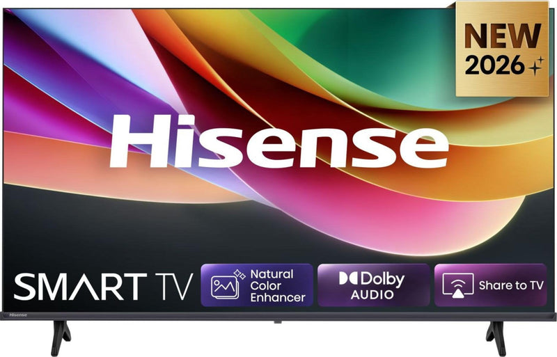 Hisense TV 32 (1366X768) 32A49S Smart TV HD Dled 8,5MS 60HZ HDMI USB LAN Hdr VESA Wi-Fi Black