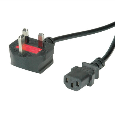 Value Uk Netzcable, Gerade Iec-buchse, 10A, Black 3,15M — image 1