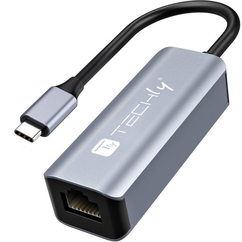 Techly Idata Usb-etgiga-ca Adapter/ Network Card USB-C a RJ45 Gigabit Ethernet