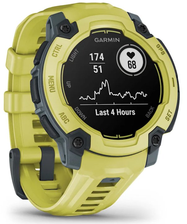 Garmin Smartwatch Instin And 45MM Yellow Strap Silicone Yellow