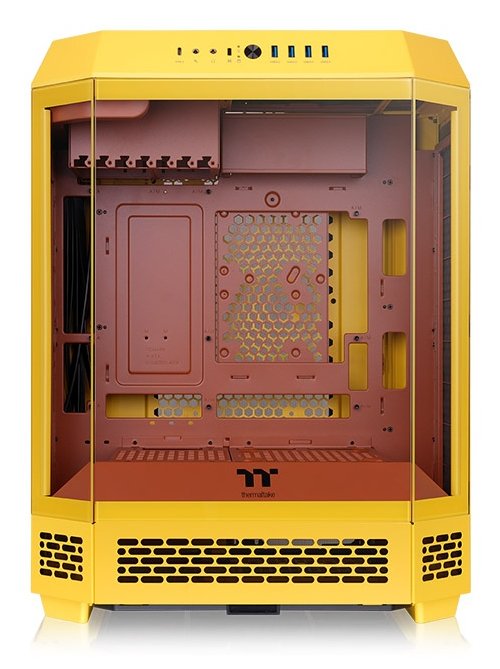 Thermaltake The Tower 600, Box Tower Yellow Glass Tempered X 3 CA-1Z1-00MMWN-00