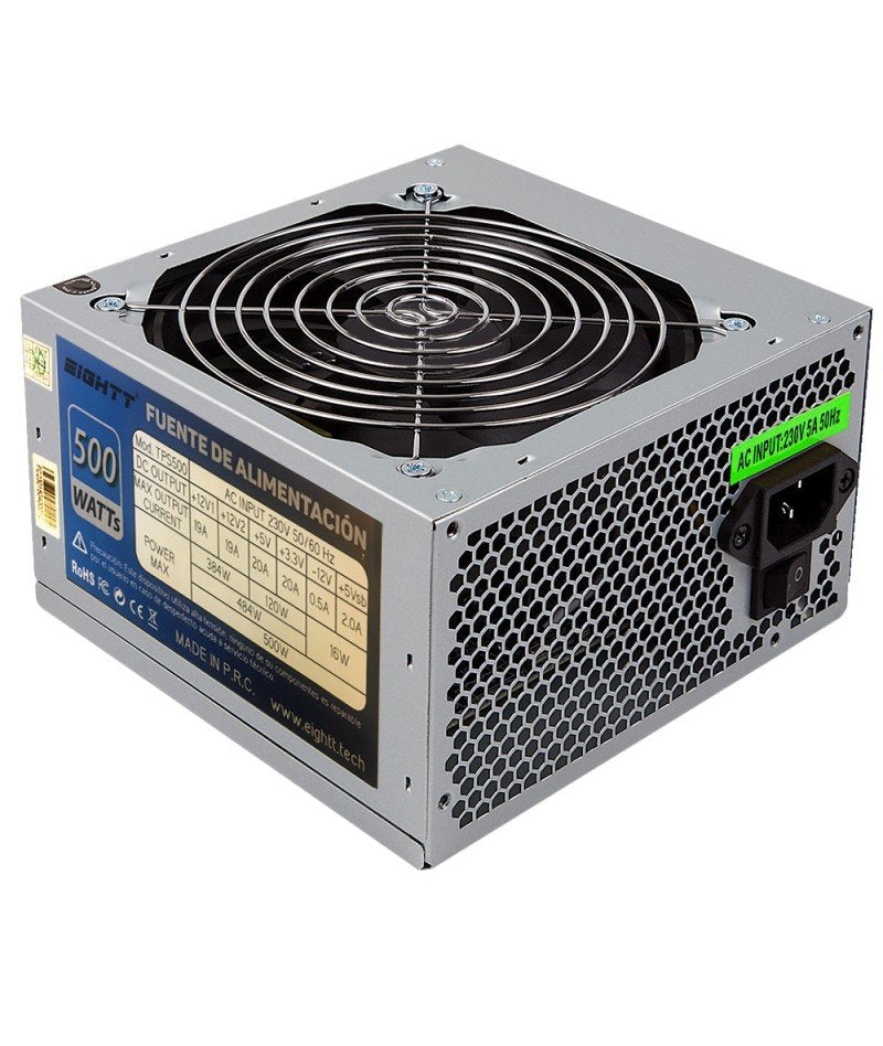 Eightt Power Supply 500W ATX 20+4 Pines Eps/ATX 12V 4 Pines 4SATA