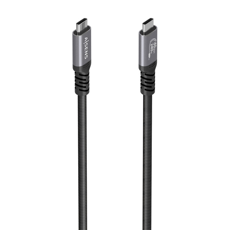 Aisens USB Cable 4.0 Type-c A156-0995 USB Type-c Male USB Type-c Male Up To 240W 40Gbps 1.5M Black