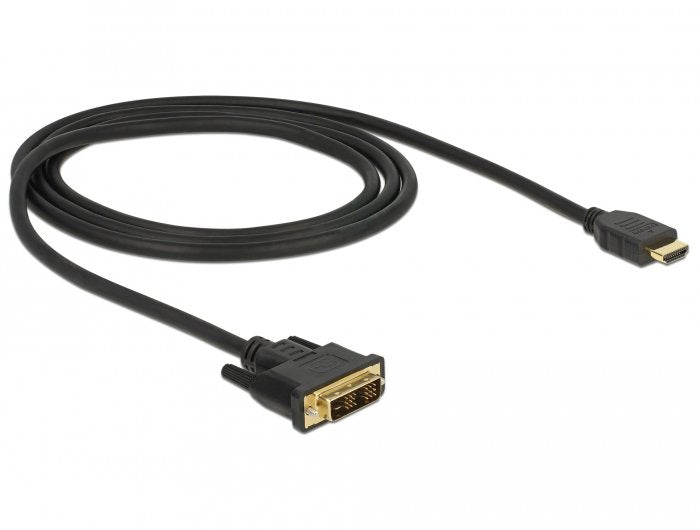 Delock 85582 HDMI Cable - DVI-d 1M Black