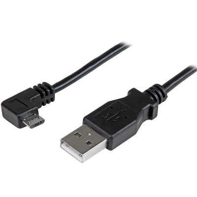 StarTech USB Cable 2.0A Micro USB 1M Acodado Charging And Sincronizacion USBAUB1MRA — image 1