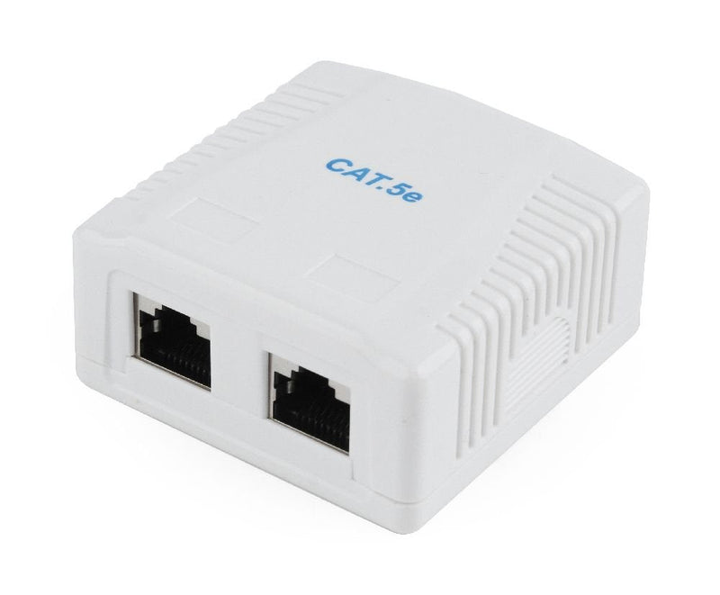 Gembird NCAC-2F5E-01 CAT.5E FTP 2-PORT Surface Mount Box