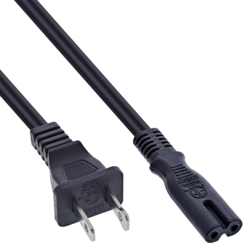 Inline 65PCS. Bulk-pack ® Power Cable Mains Plug Usa a Euro 8 Socket 1.8M