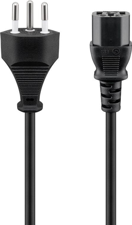 Goobay 93617 Cable Power C13 2M, Black — image 1