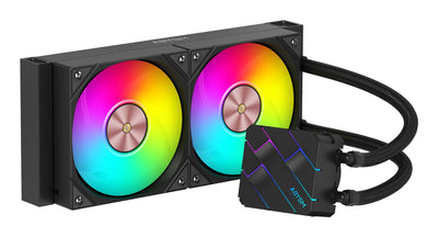 Abysm Refrigerador Liquido CPU Oceanic Tide 240 ARGB - 2 Fans 120MM - Iluminacion ARGB - Pump 2500RPM - — image 1