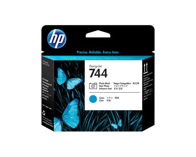 HP Designjet 744 Head Printing Black Foto And Cyan — image 1
