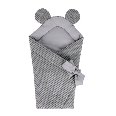 Baby Swaddle Wrap for Sleeping and Cuddling – Grey