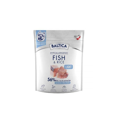 Baltica Nutraceutic Hypoallergenic Fish & Rice Light Xs / S 1KG — image 1