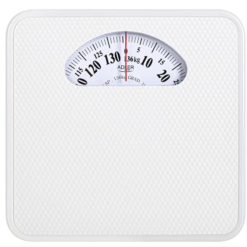 Adler Scale Ad 8179W Mechanical Bathroom Scale, White