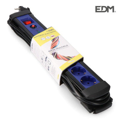 EDM Base Multiple 6 Sockets With Protector + Switch 3M — image 1