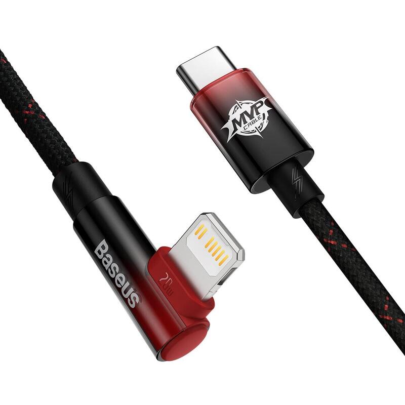 Baseus Data Cable Type-c To Lightning 20W 1MT Mvp 2 Elbow-shaped Network Black CAVP000220