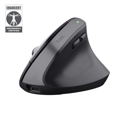 Trust Mouse Ergonómico Wireless Bluetooth Bayo + Battery Rechargeable Up To 2400 DPI — image 1