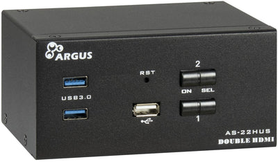 Conmutador KVM Inter-tech Ipc AS-22HUS, Conmutador KVM 88887410 — image 1