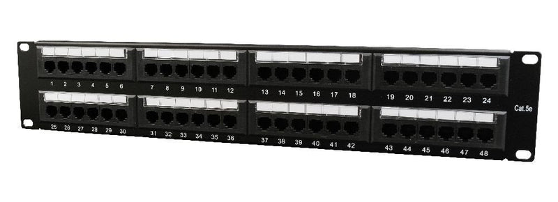 Gembird 19'' Patch Panel 48 Port 2U CAT.5E