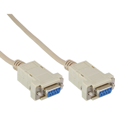 Inline Cable Null Modem DB9 Female a Female Ensamblado Grey 2M — image 1
