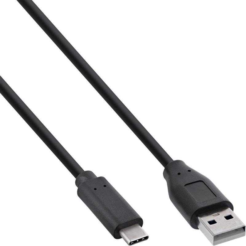 Inline Cable USB 2.0, Type-c Male a Male Black 0,3M