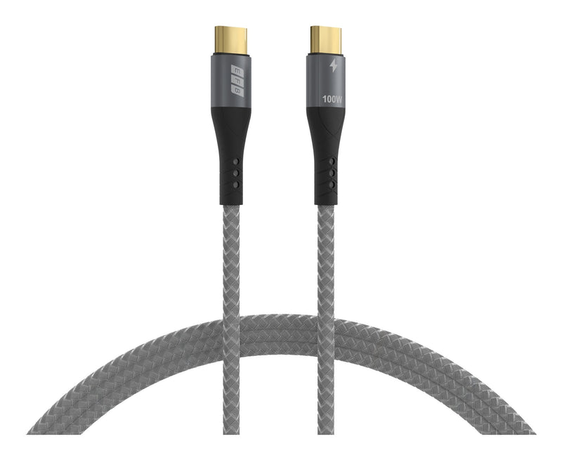 Efb USB-C Cable 100W PD 3.0 5A E-marker Chip 0,5M Grey
