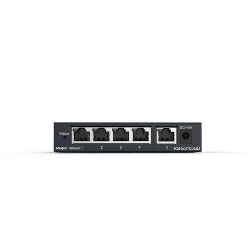 Switch Reyee 5-PORT Gigabit Unmanaged 5 Gigabit RJ45 Ports, Steel Case — image 1