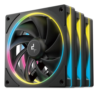 Deepcool Fan PC FL12R Se 3IN1 Black Reverse 3ER Pack, 120MM) R-FL12RSE-BKAPN3-G — image 1