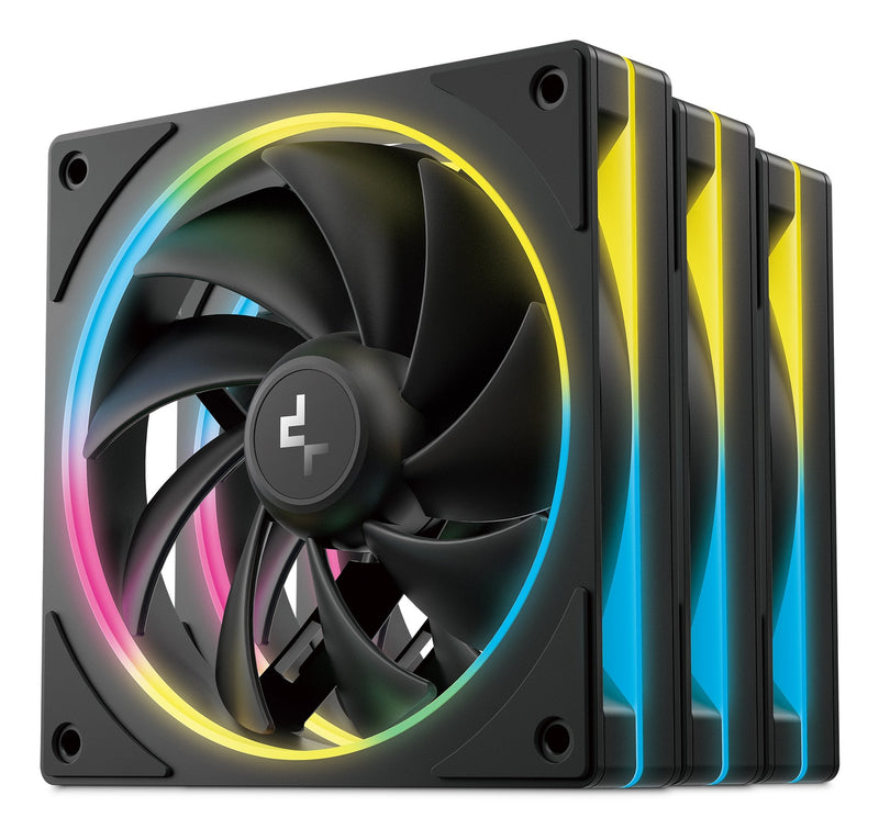 Deepcool Fan PC FL12R Se 3IN1 Black Reverse 3ER Pack, 120MM) R-FL12RSE-BKAPN3-G