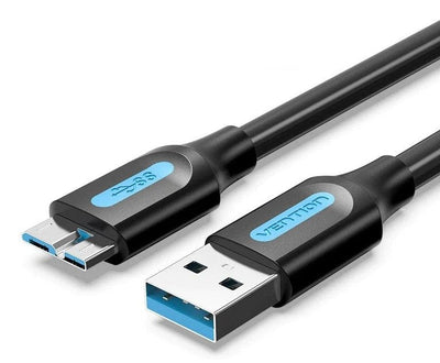Vention USB Cable 3.0 Copbd USB Male Microusb Male 50CM Black — image 1