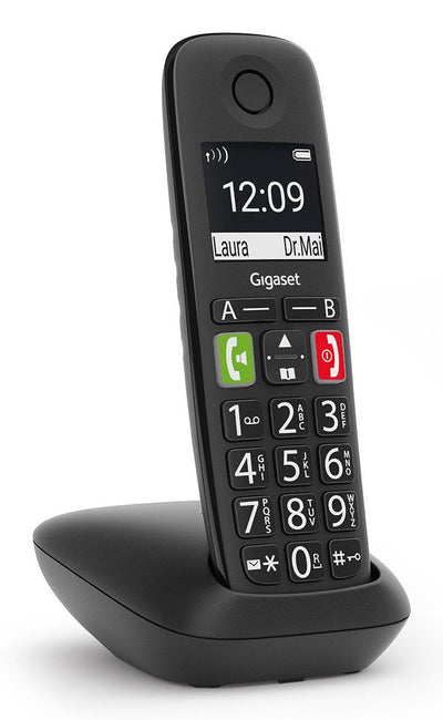 Gigaset Phone Fixed Wireless E290 Keys Large And Screen High Visibilidad 150 Contactos Black — image 1