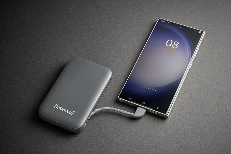 Intenso Power Bank S 10000MAH Grey + Integriertes USB-C