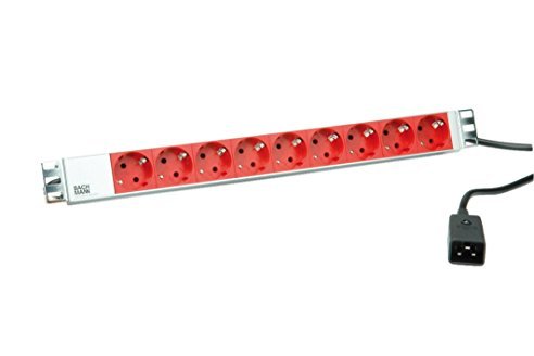 Bachmann Power Strip 19 Alu, 9VÍAS, UPS 3,0M, Without Switch