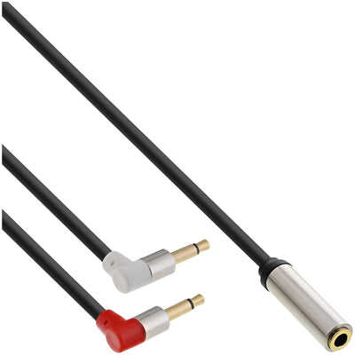 Inline Adapter Headphones Slim Audio Plane, 2X 3,5MM M a 3,5MM F 3 Pines, 2M — image 1